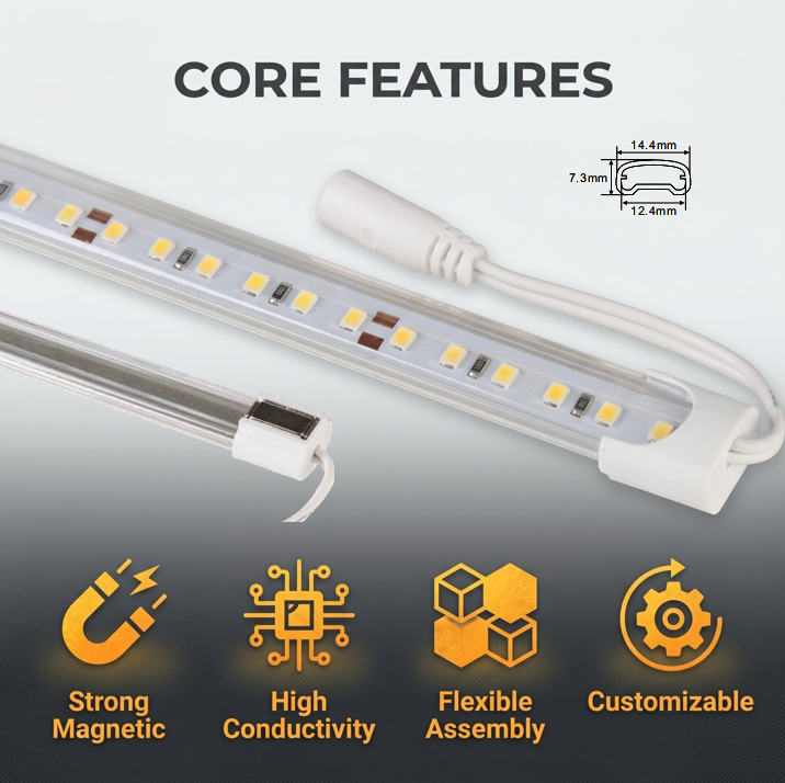 PC Magnetic LED Light Bar