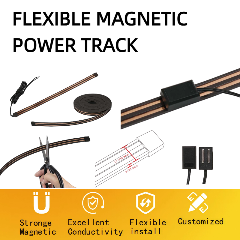 flexible magnetic power track