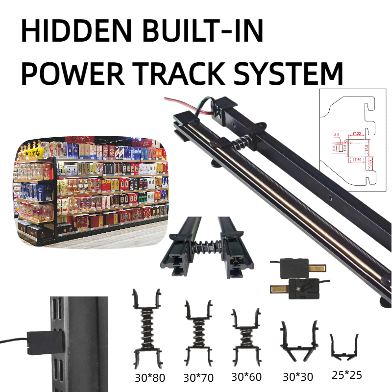 hidden built in power track system