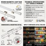 Round Tube Magnetic Light Bar