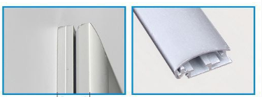 Compact aluminum profile for LED snap lighting box