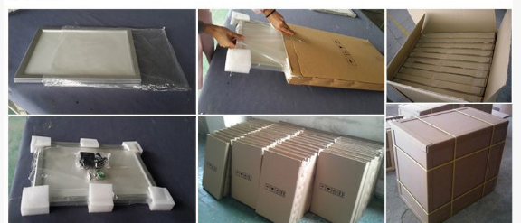 Protective export packaging for LED snap lighting boxes