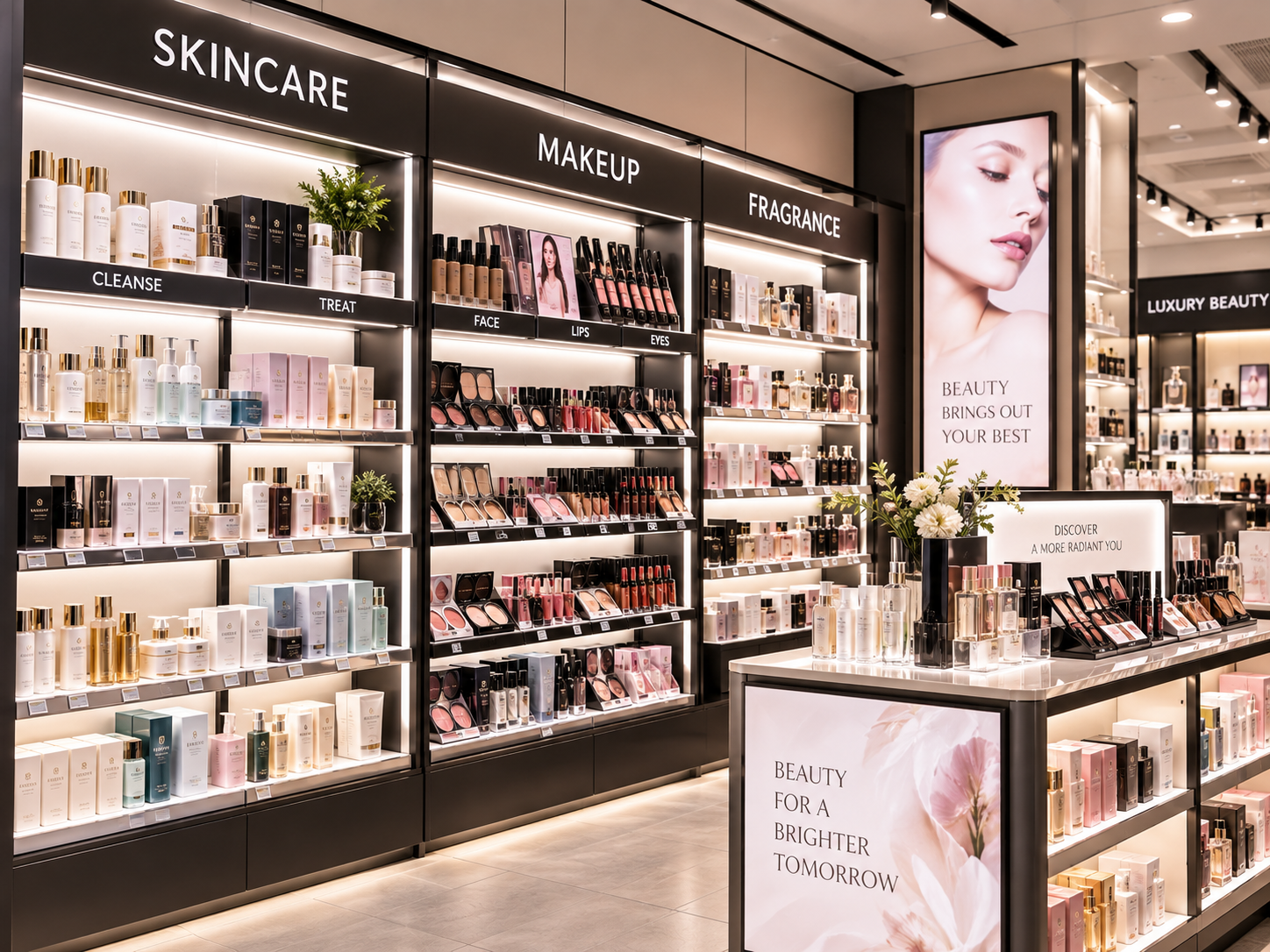 LED SHELF LIGHTING FOR Cosmetics & Beauty Displays-UNIONELED