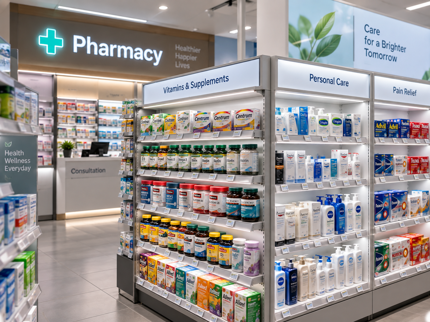 LED SHELF LIGHTING FOR Pharmacies & Healthcare Retail -UNIONELED