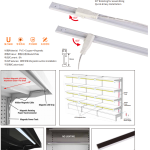 Magnetic Power Track structure for metal retail shelving